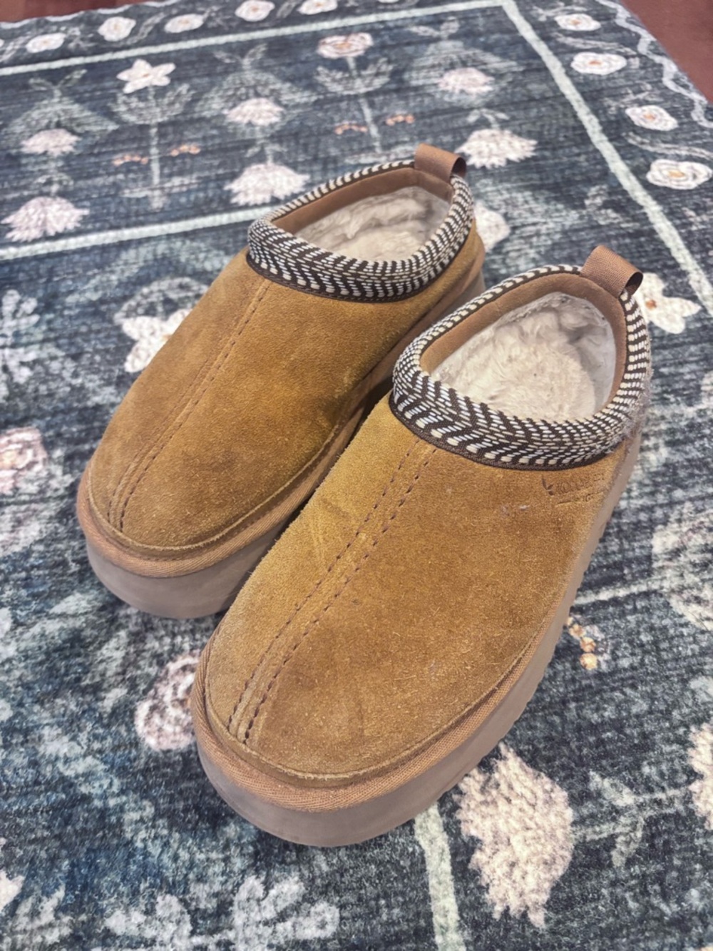 Girls Suede Slip-On Koolaburra by Ugg  in Brown with Sherpa Lining